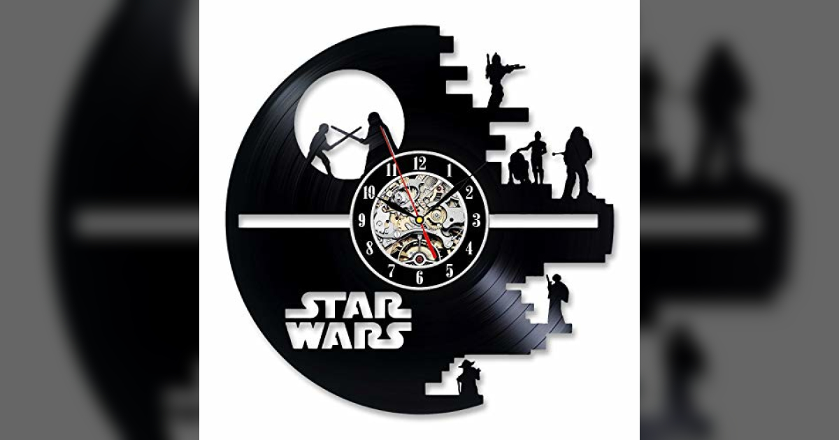  KingLive Starwar Vinyl Wall Clock Epic Space Wars